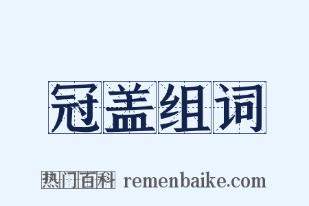 冠盖组词是什么意思的图片